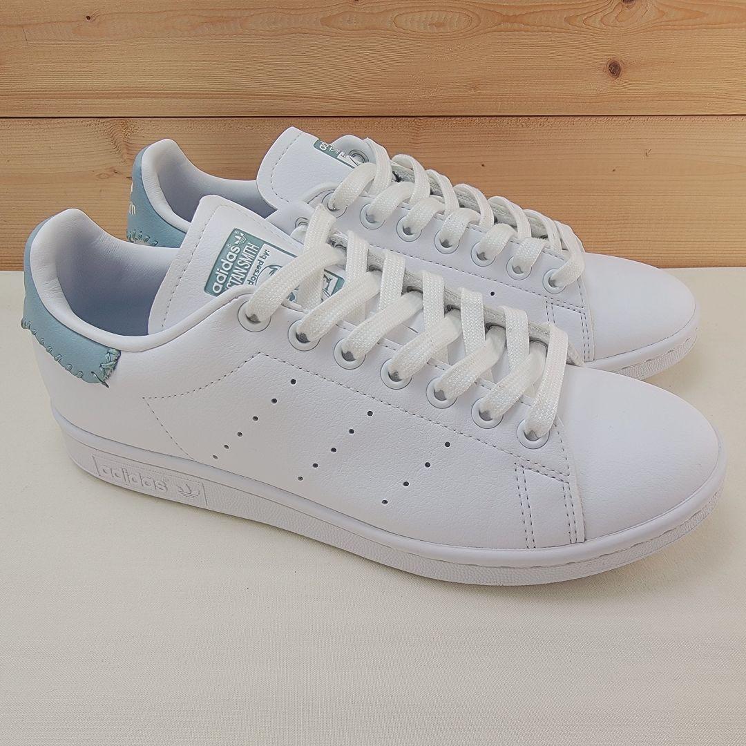 アディダス スタンスミス ホワイト/水色 24.5cm