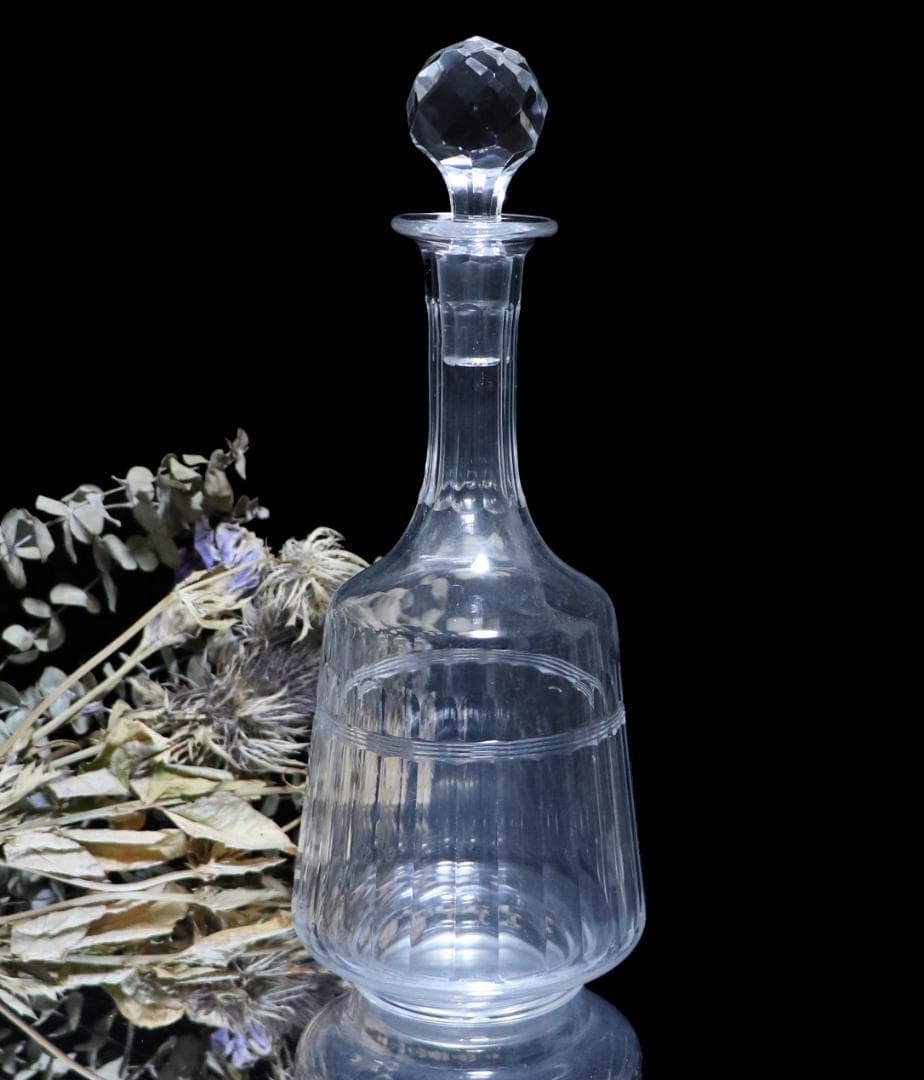 オールド・バカラ シカゴ 希少 大型 デカンタ カタログ掲載 カット装飾