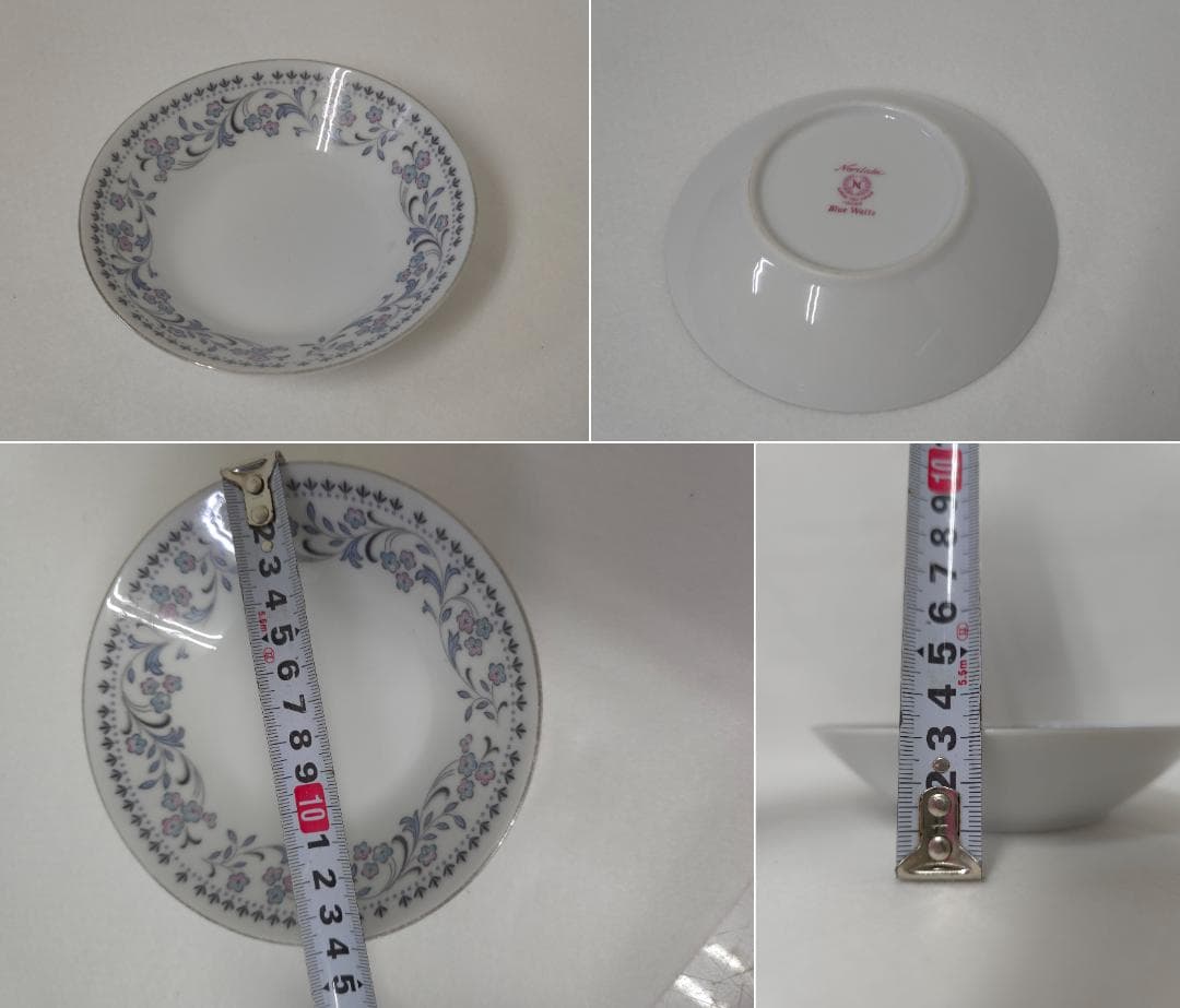 M▽ノリタケ ブルーワルツ プレート ボウル カップ＆ソーサー (38112)