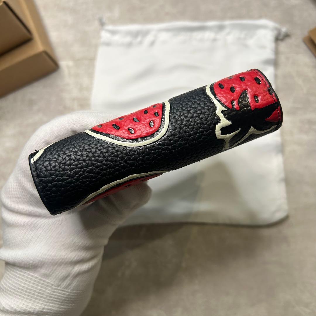 新品 未使用 人気 コーチ COACH タビー いちご柄 財布 黒