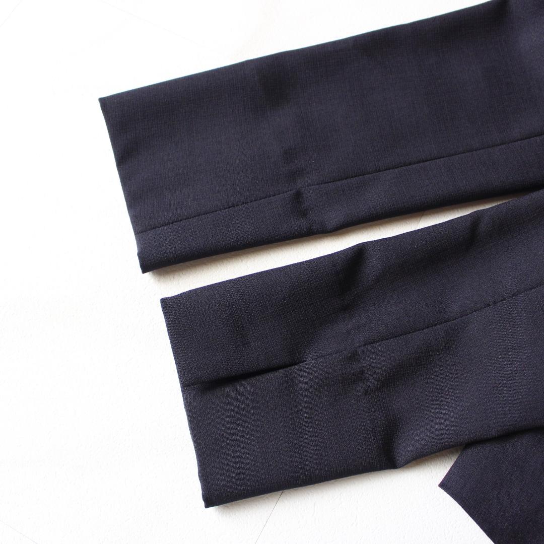 EMMAJAMES セットアップスーツ S ノーカラージャケット パンツ 紺色