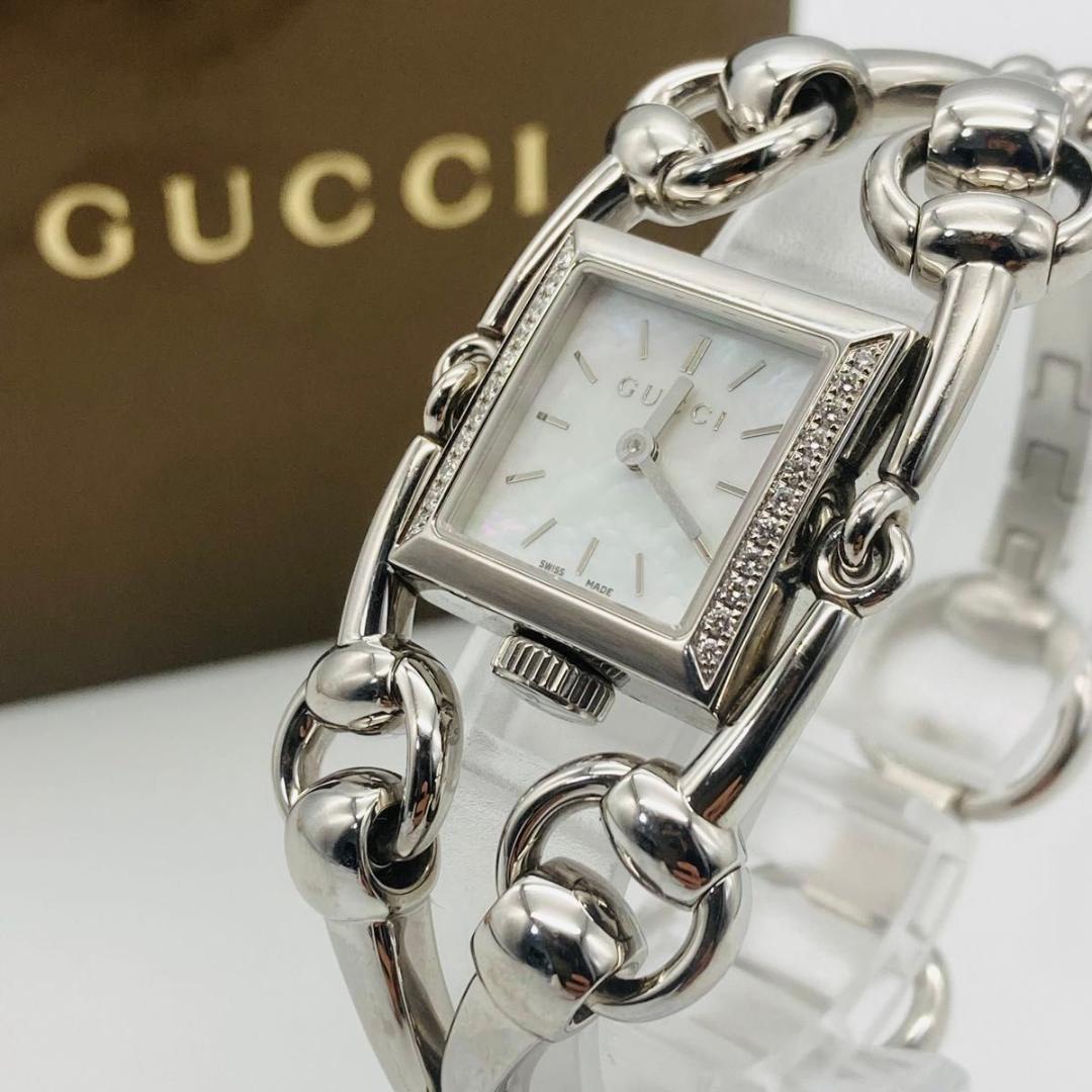 GUCCI グッチ 腕時計 クォーツ シニョーリア 116.5 シェル文字盤