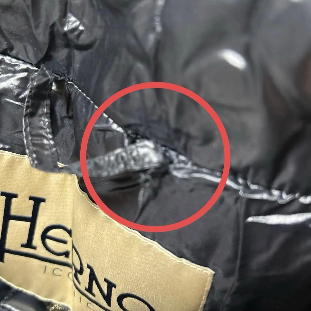 Herno ブラック ダウンベスト ショートスリーブ　サイズ40