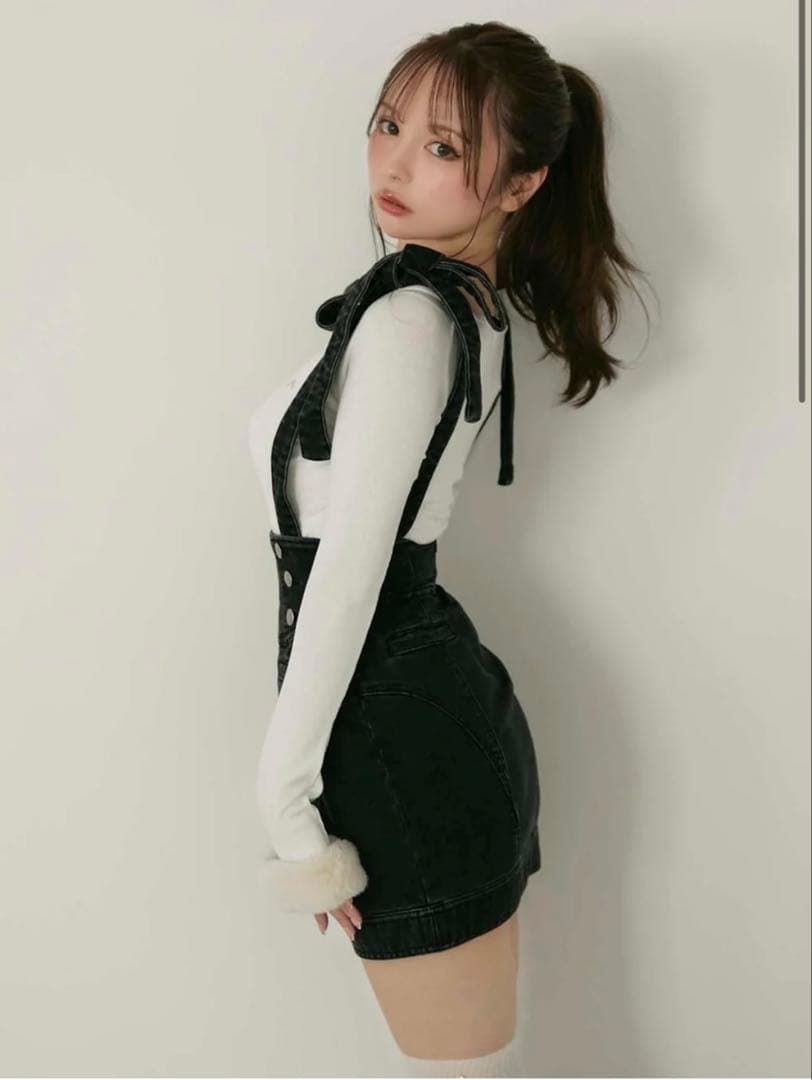 【新品未使用タグ付】andmary Avery ribbon skirt s