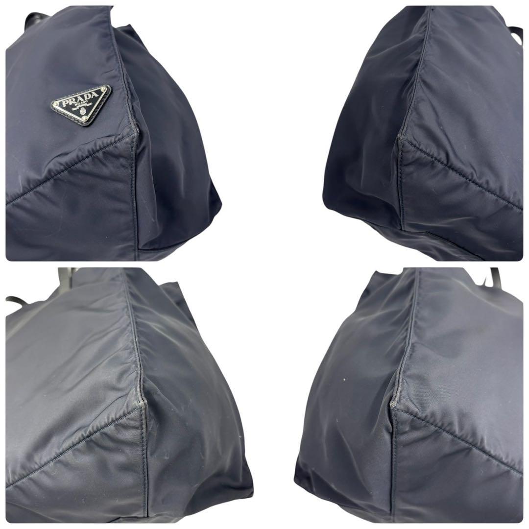 【未使用級】PRADA プラダ ナイロン 2WAY トートバッグ ネイビー
