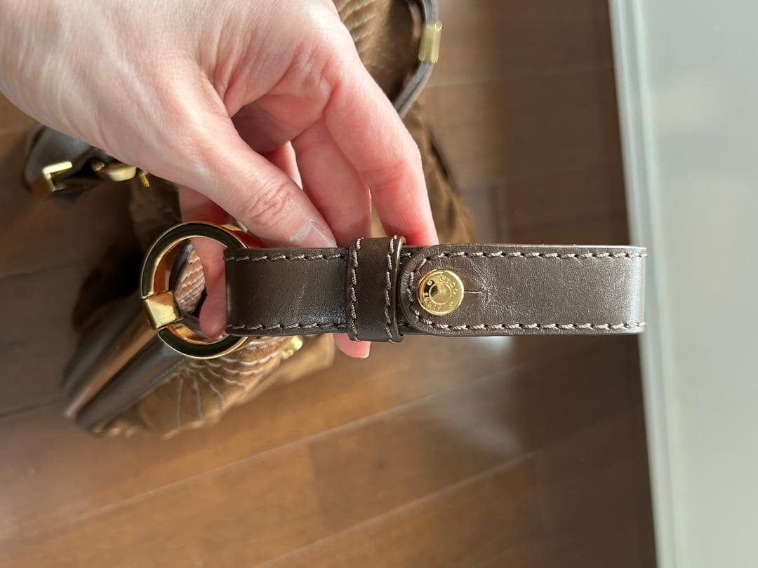 【美品】Jimmy Choo(ジミーチュウ)スウェードトートバッグ