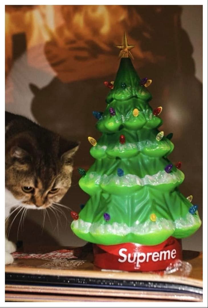 Supreme 15\" Holiday Tree 緑 電飾 クリスマスツリー