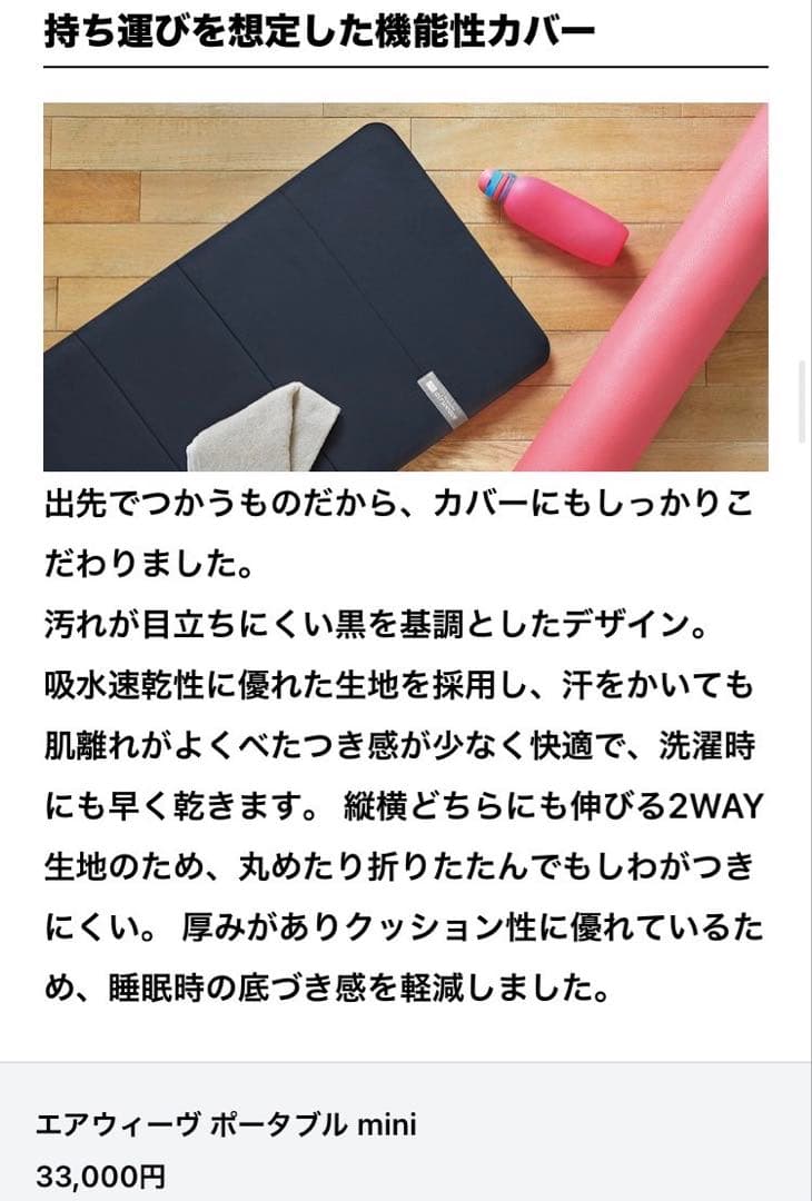 エアウィーヴ ポータブル mini