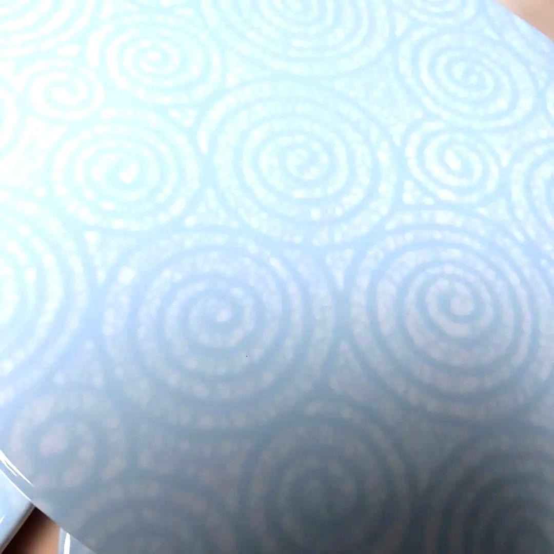 Washin 皿 スカイブルー 27cm たこから草4枚セット