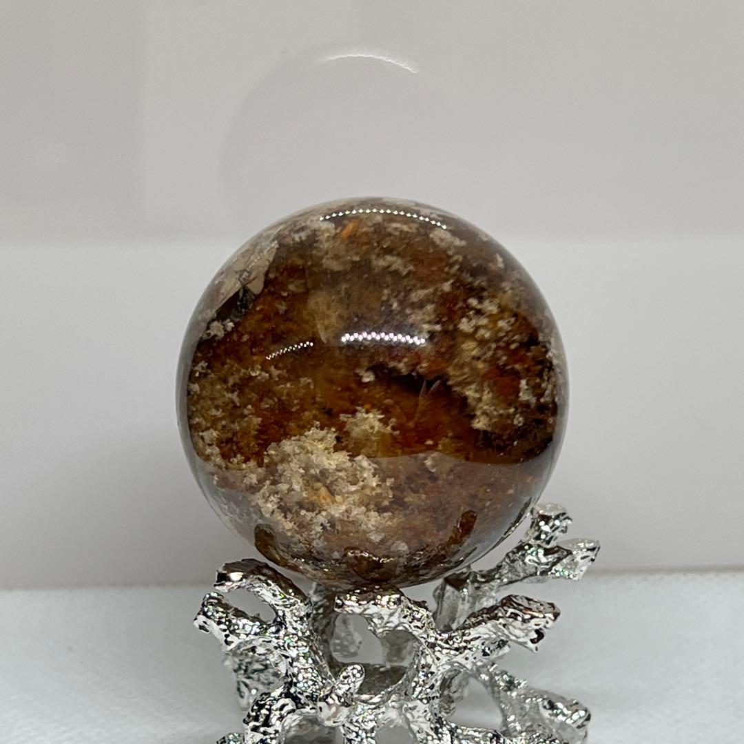 ⬛︎ ガーデンクォーツ スフィア 約37㎜　台座付き