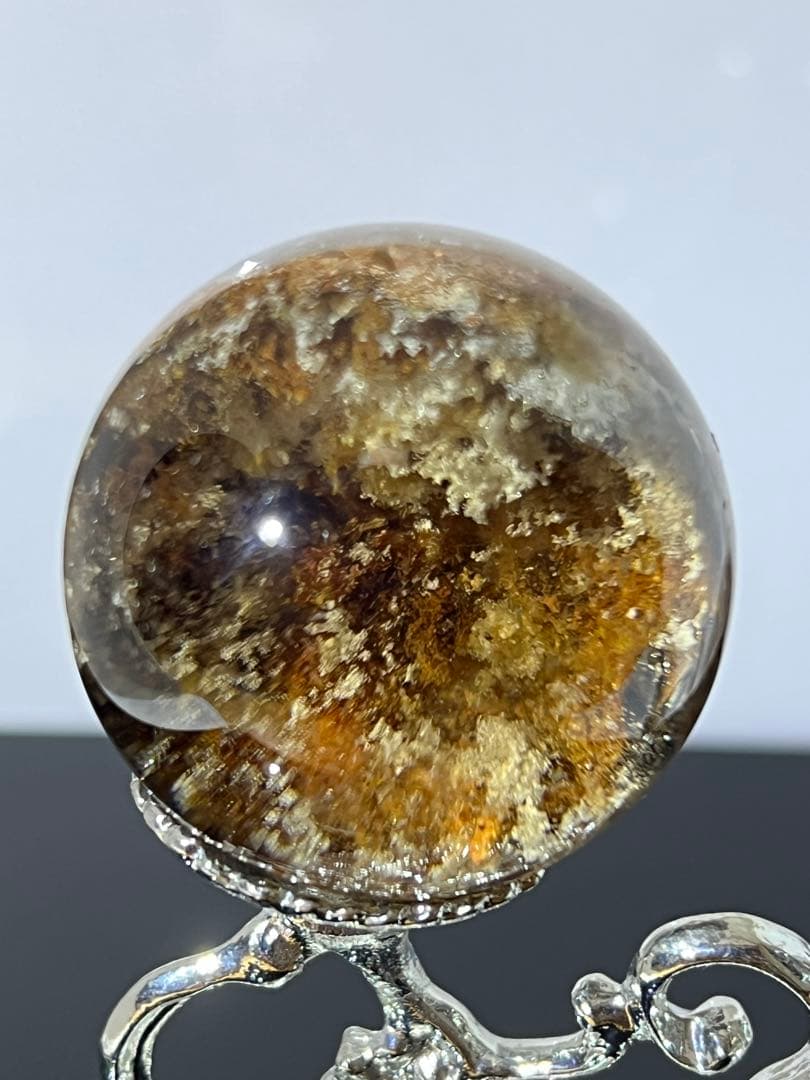 ⬛︎ ガーデンクォーツ スフィア 約37㎜　台座付き