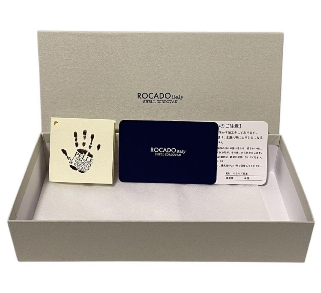 ROCADO ロカド シェルコードバン 二つ折り 長財布 馬革 ダークグリーン