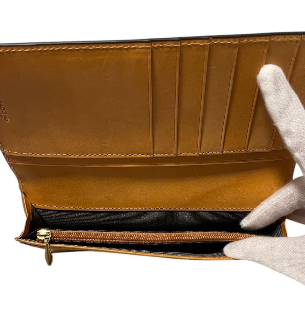 ROCADO ロカド シェルコードバン 二つ折り 長財布 馬革 ダークグリーン