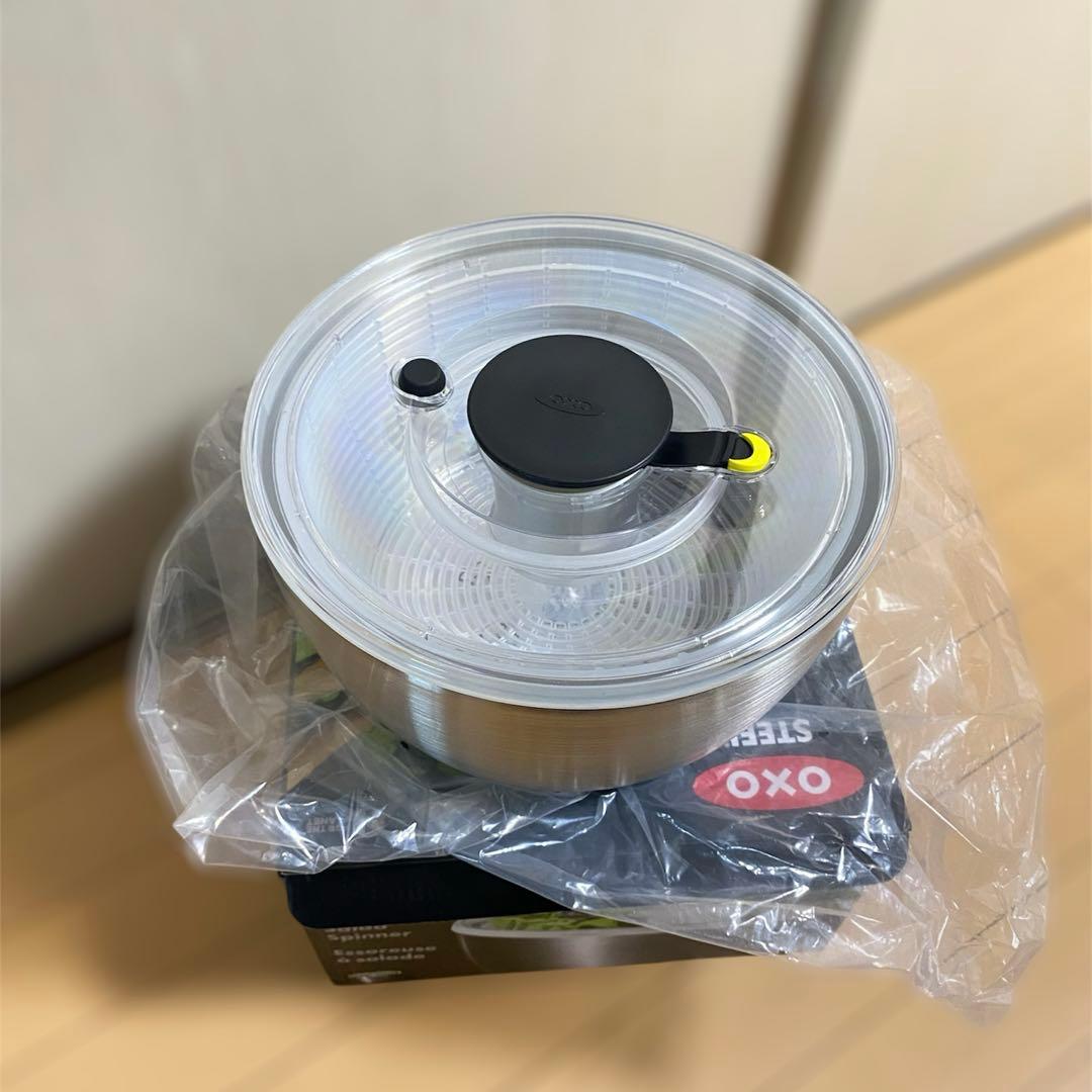 OXO オクソー サラダスピナー ステンレス 野菜水切り器