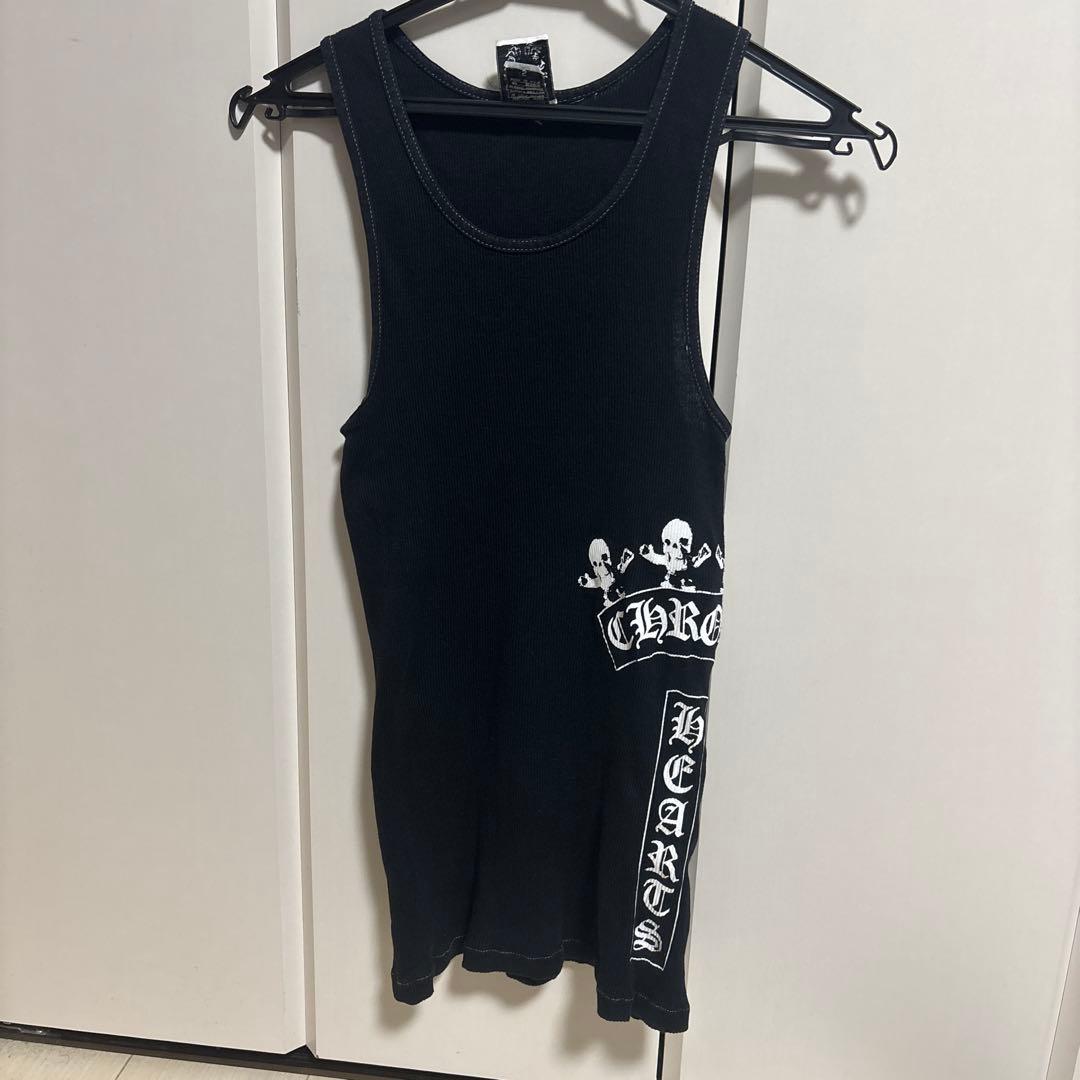 CHROME HEARTS ブラックタンクトップ S