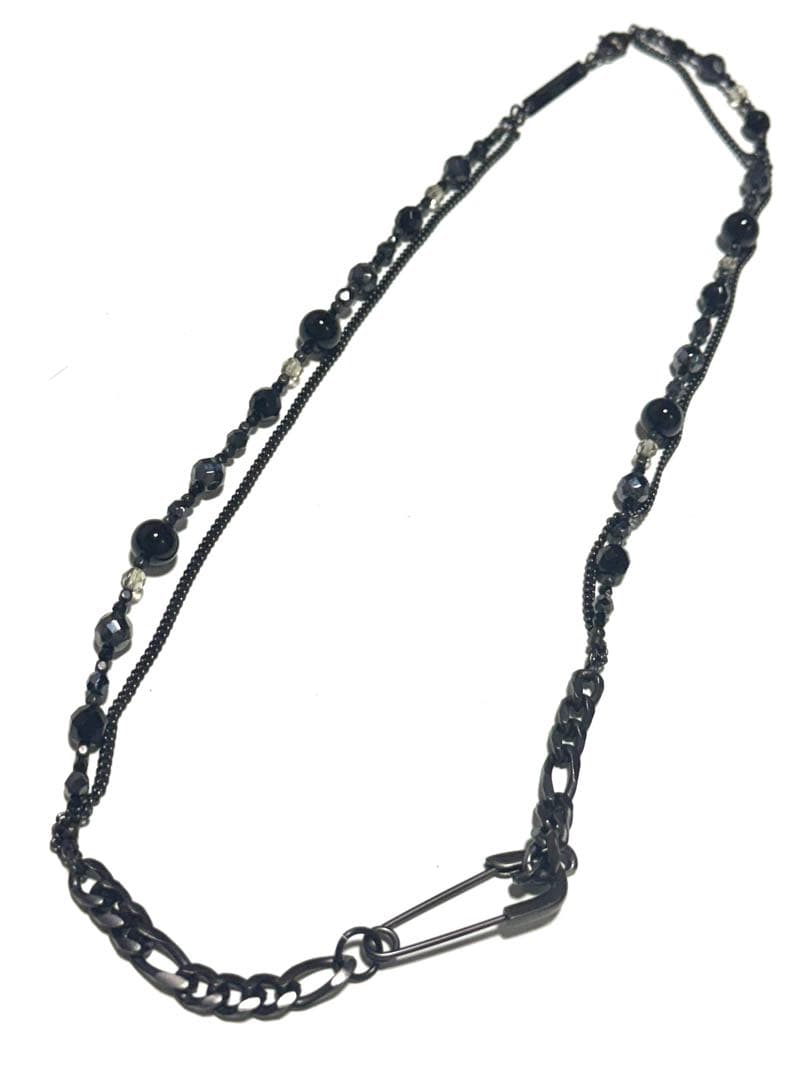 S'YTE ブラックビーズネックレス