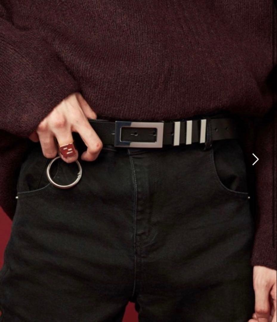 [Adrer] 完売品　hand made レザーベルト　黒　ブラック