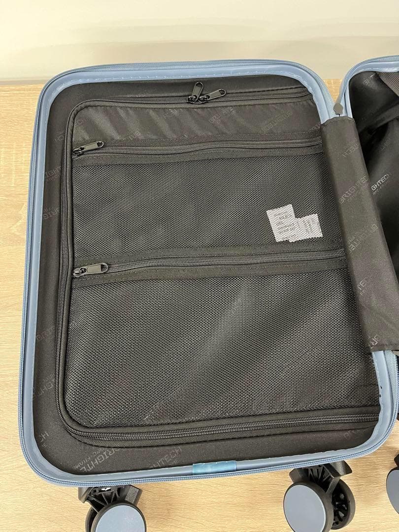 ブライテック BRO-18 機内持ち込み ストーンブルー　ストッパー付き