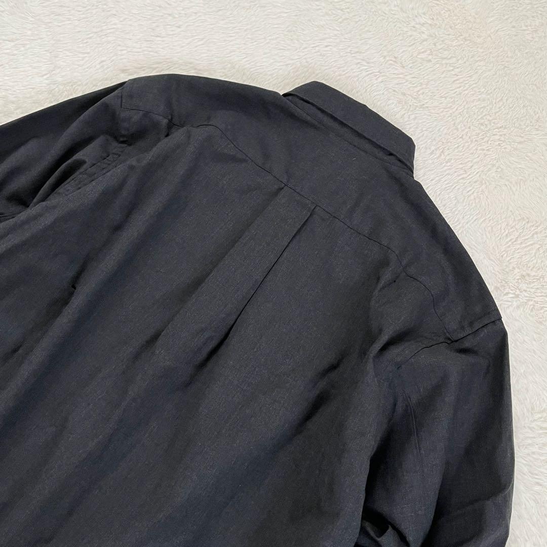 【コムデギャルソン】長袖シャツ 毛100 フランス製 シンプル 無地 ナチュラル