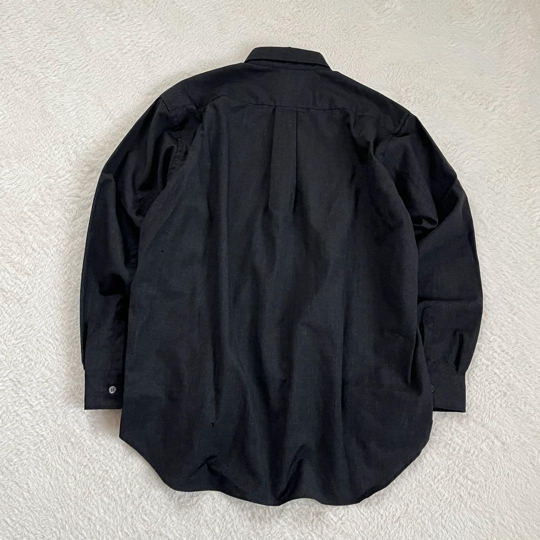 【コムデギャルソン】長袖シャツ 毛100 フランス製 シンプル 無地 ナチュラル