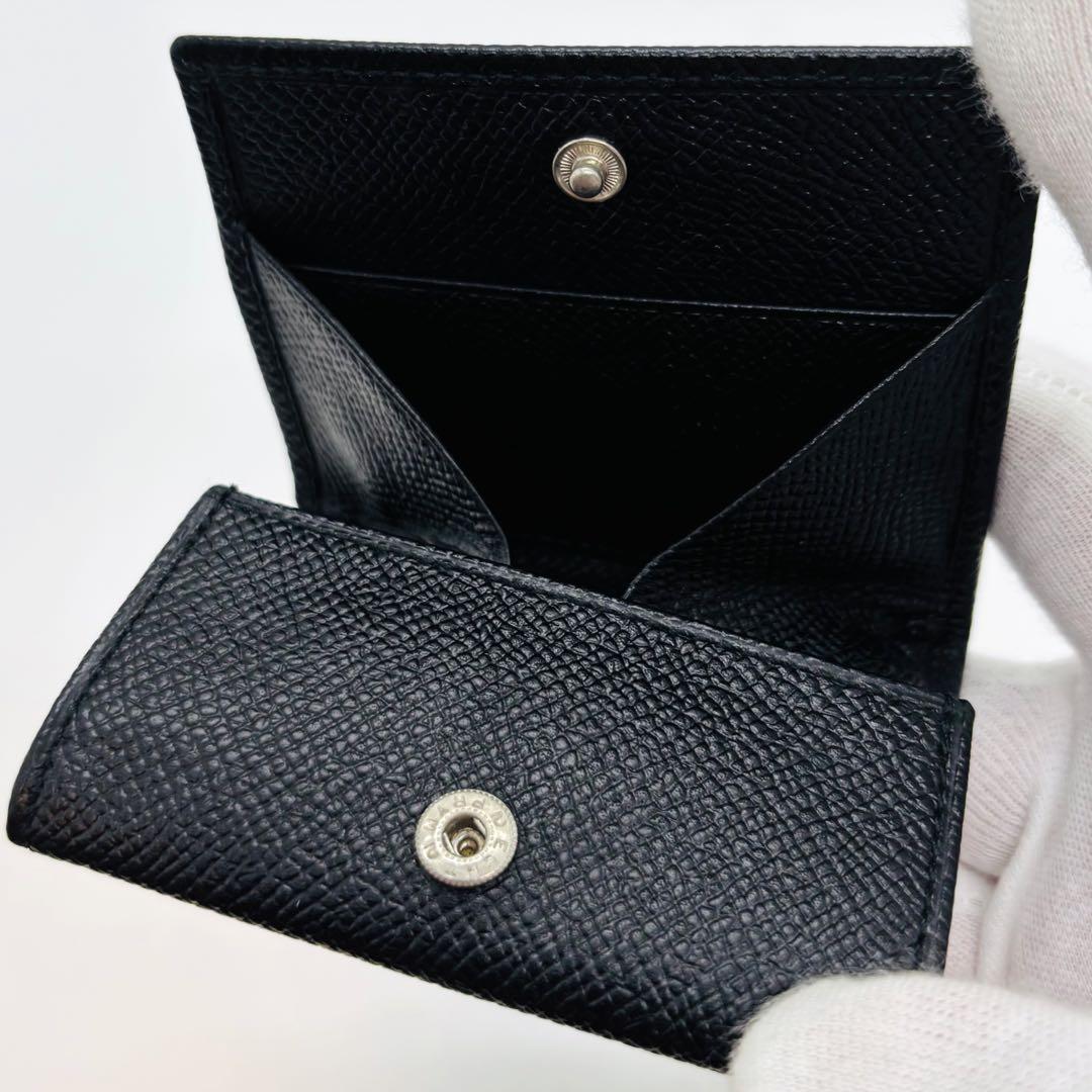 【未使用】ブルガリ ケース 小銭入れ レザー ブラック