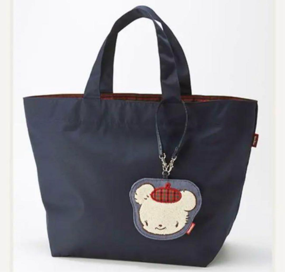 familiarファミリアマザーズトートバッグもこもこビッグファミちゃんチャーム