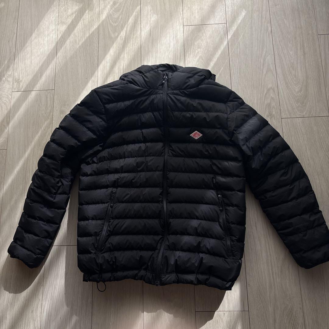 DANTON ミドルダウンジャケット 黒　サイズ38 ゆったり着たい方に！