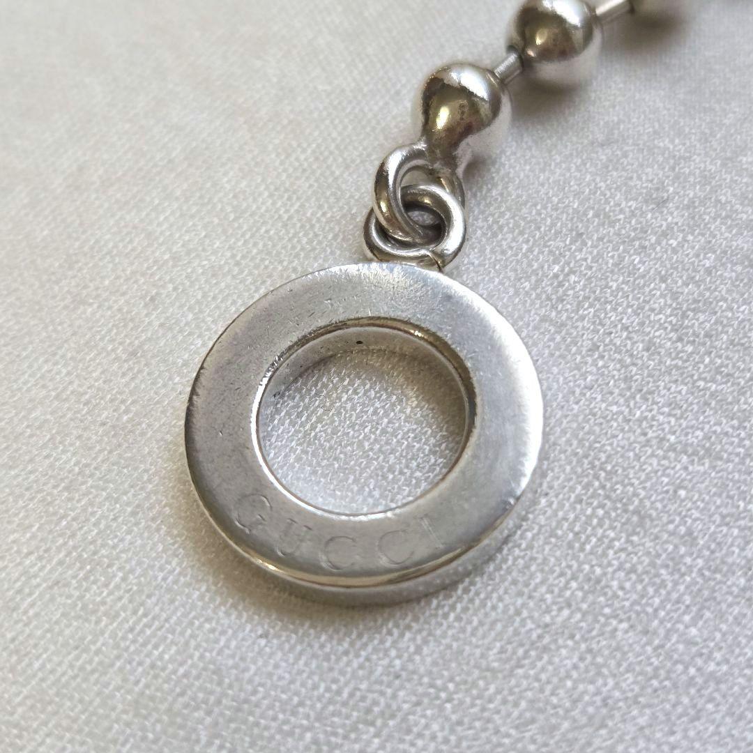 【☆オレンジ☆】GUCCI グッチ ボールチェーン シルバーブレスレット