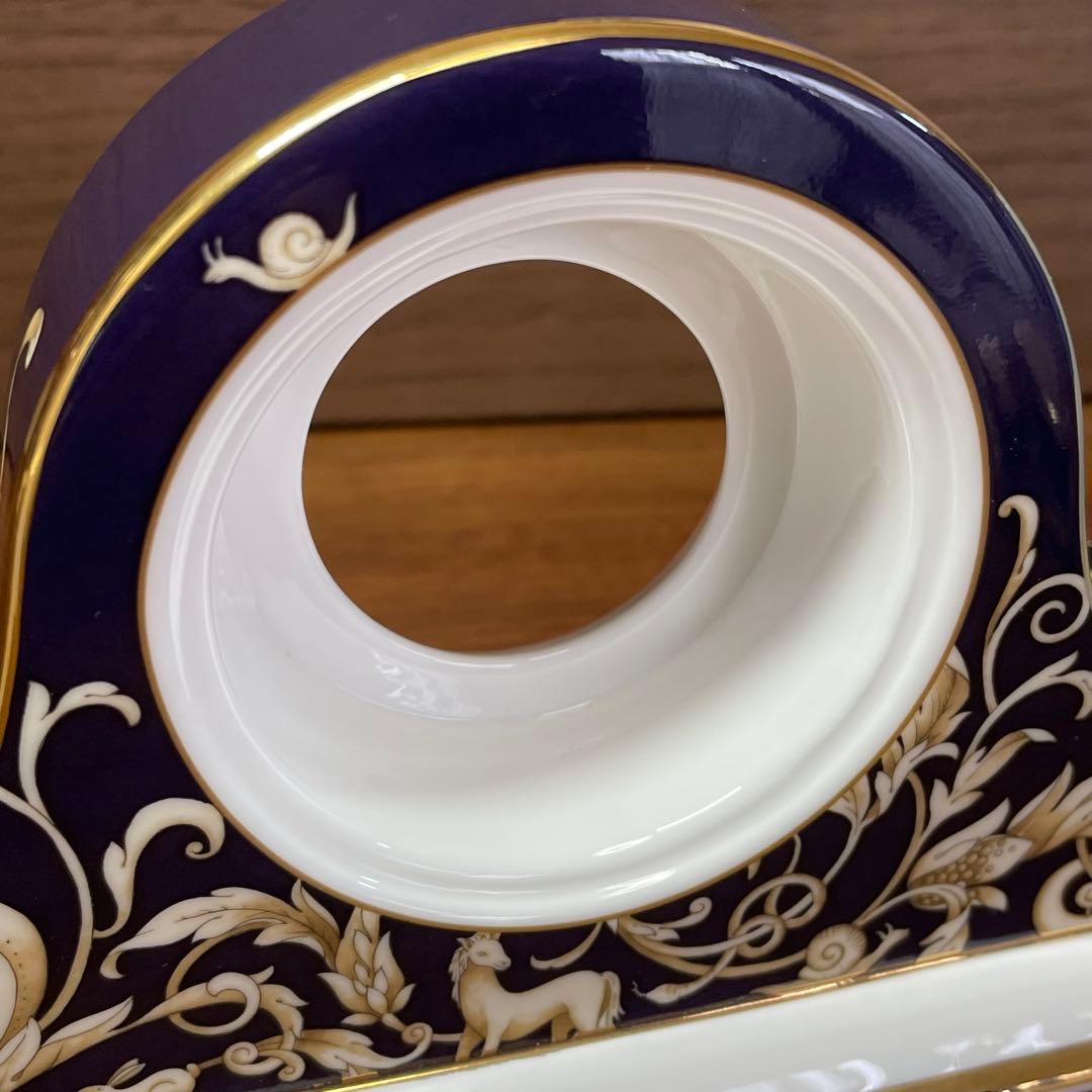 【廃盤】ウェッジウッド コーヌコピア マントルクロック 置時計 英国製