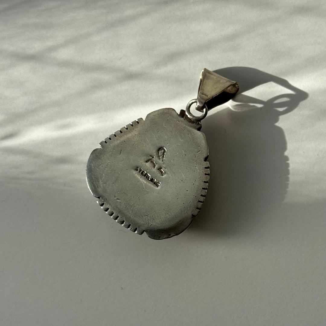 インディアンジュエリー ターコイズ ペンダントトップ シルバー ナバホ