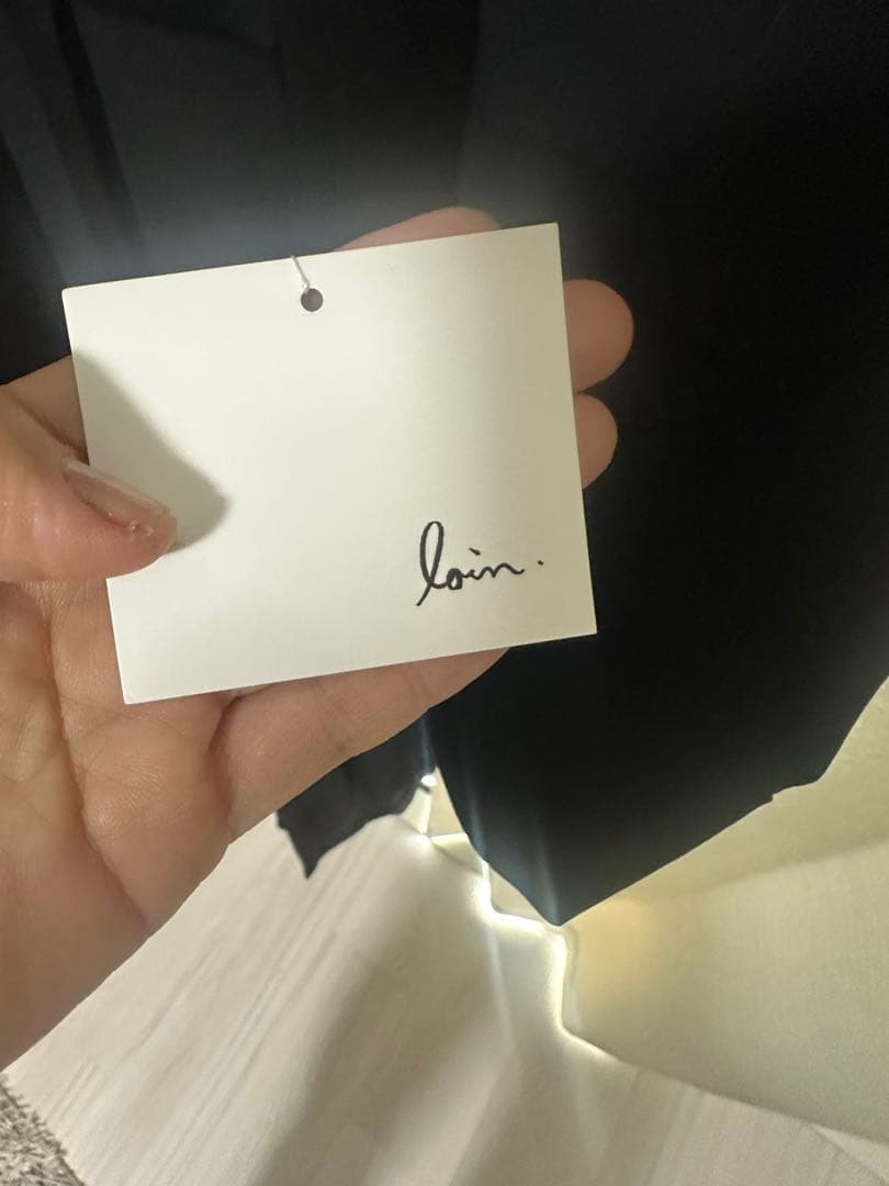 井川遥さん　loin. リボン付き黒オールインワン　38