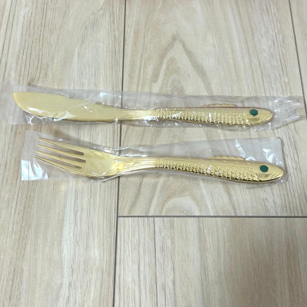 【未使用品・レア】GENSE ゲンセ ノーベル フィッシュカトラリー 4点セット