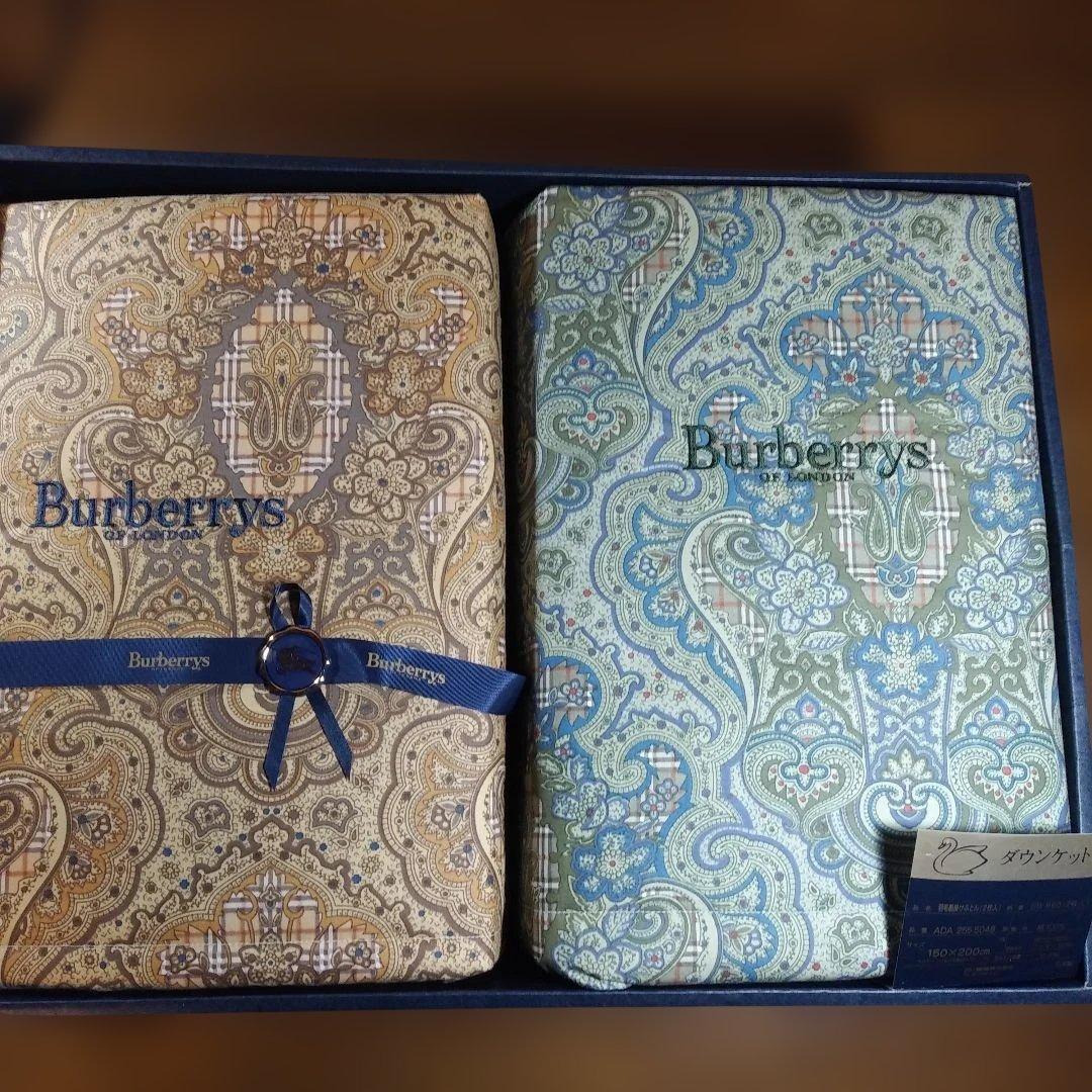 Burberrys ペイズリー柄 ダウンケット 150×200cm 2枚セット