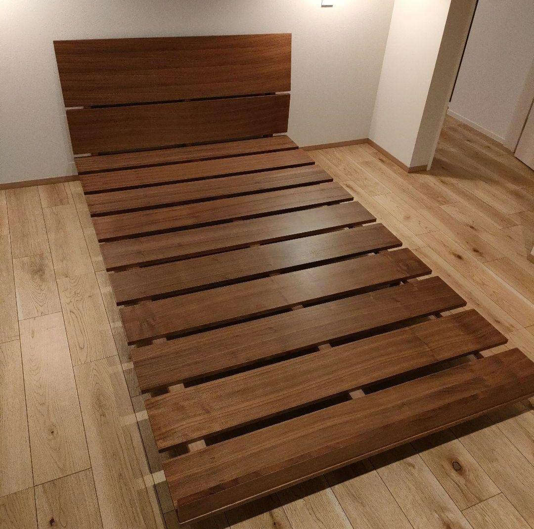 ニトリ 木製セミダブルベッドフレーム