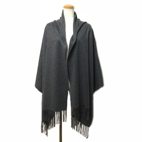 ラスト1枚値下超大判 100% カシミヤストールマフラー70㎝×200CGY新品