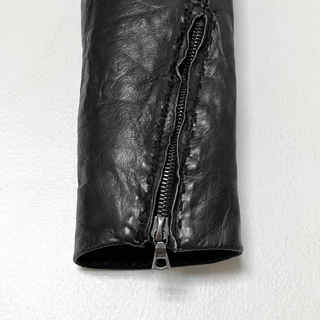 wjk カルぺディエムレザー ライダースジャケット(S)