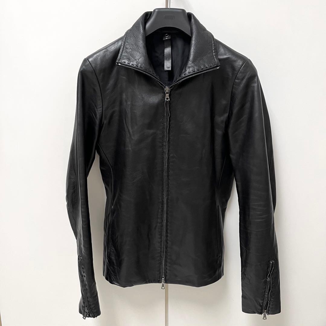 wjk カルぺディエムレザー ライダースジャケット(S)