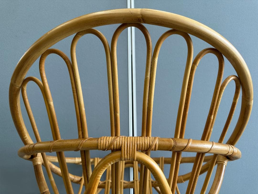 unico　ラタンチェア　CAGE(カージュ)　ブラウン　籐家具