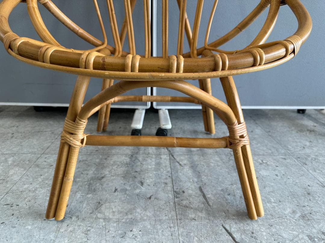 unico　ラタンチェア　CAGE(カージュ)　ブラウン　籐家具