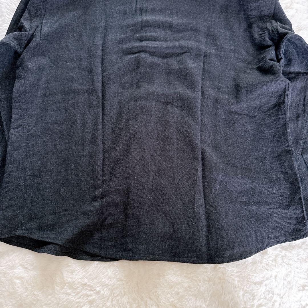 【Ermenegildo Zegna】長袖シャツ コットンカシミヤ混 グレー M