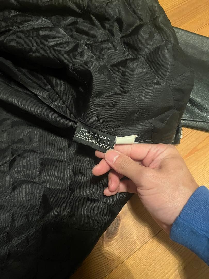 90s Wilson leather レザージャケット シングル ブラック 本革