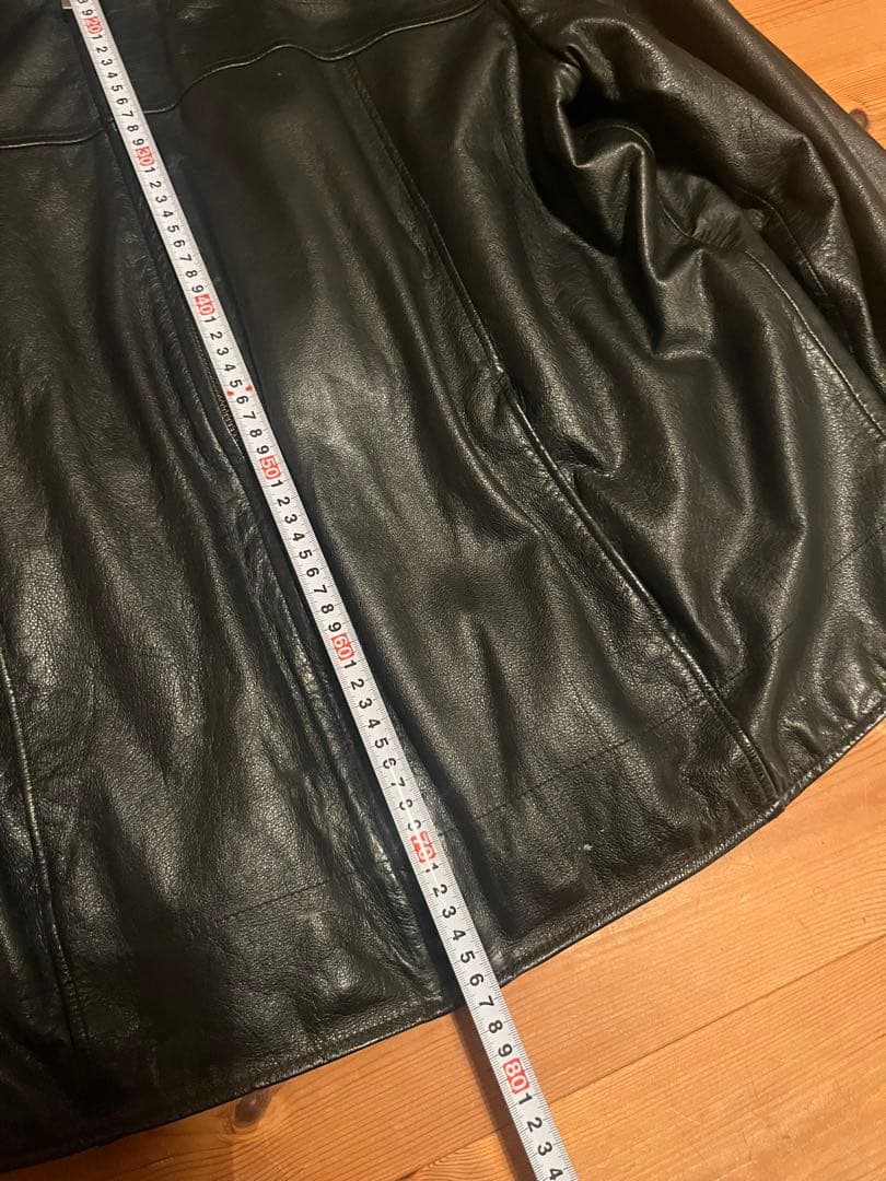 90s Wilson leather レザージャケット シングル ブラック 本革