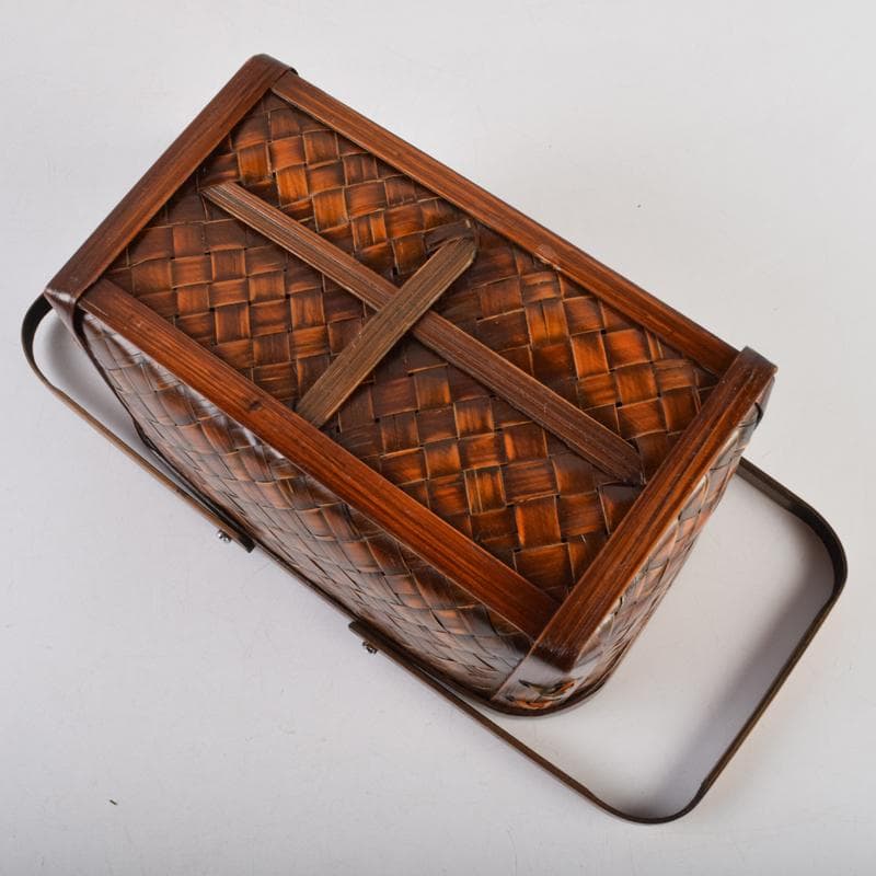 茶道具　御所篭　茶籠　黒楽茶碗　棗など　八点　一式　仕覆付　M　R9459