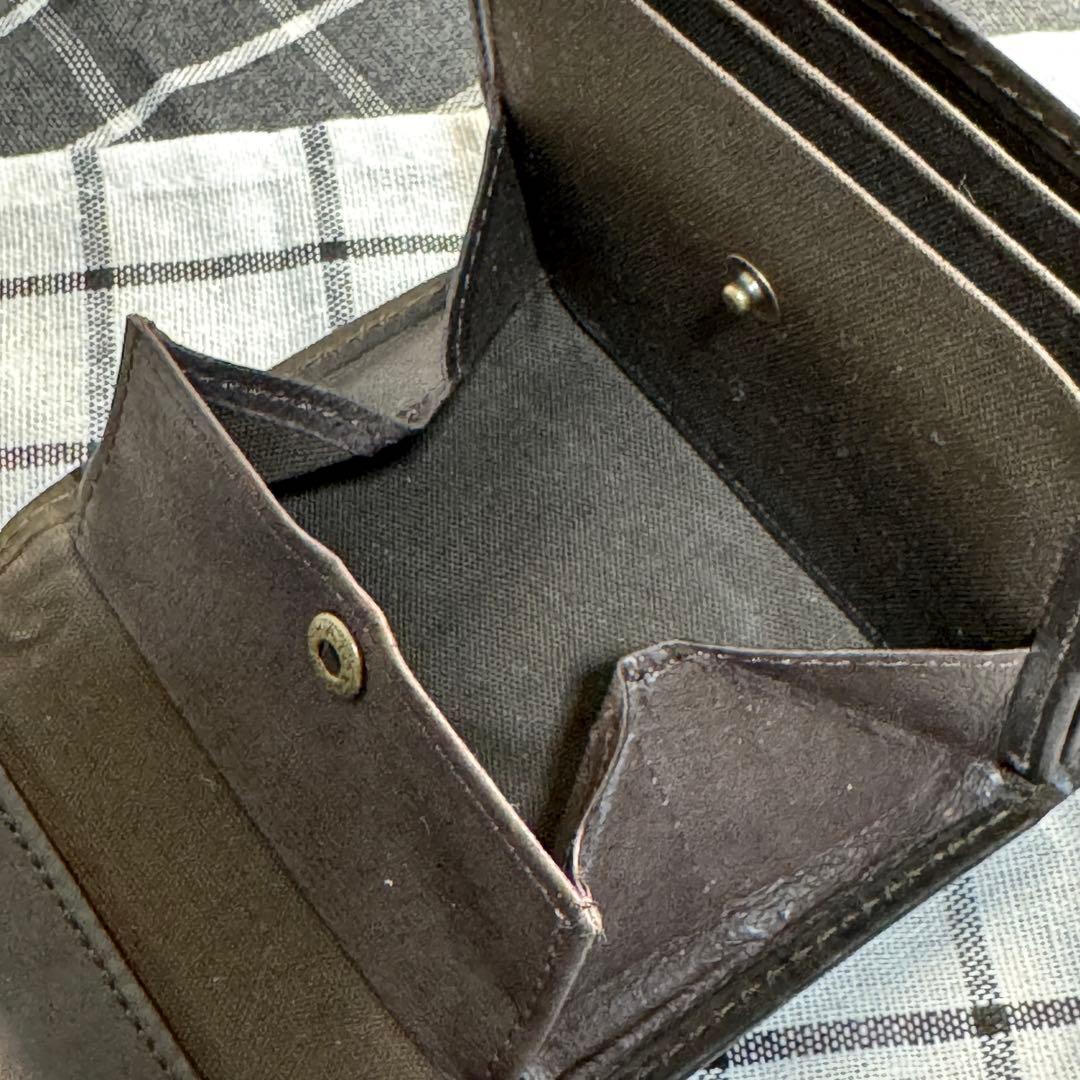 エムピウM+ ミッレフォッリエ2 P25ハバナ 二つ折り財布