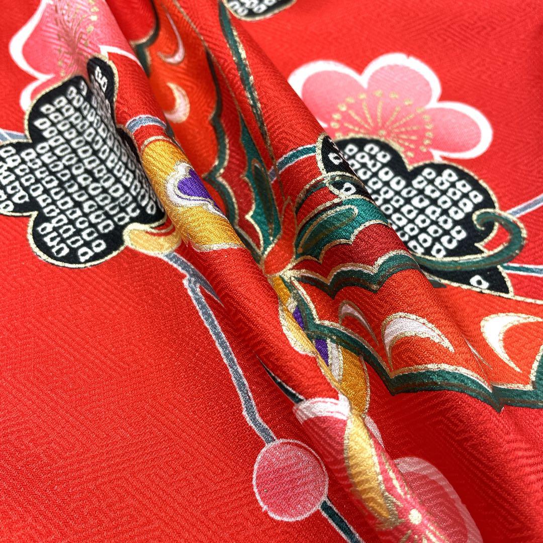 ◎mk-3459　七五三　女の子　着物・襦袢セット　7歳　　1-27