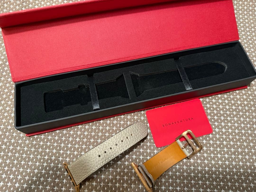 BONAVENTURA AppleWatch用 レザーバンド　グレージュ