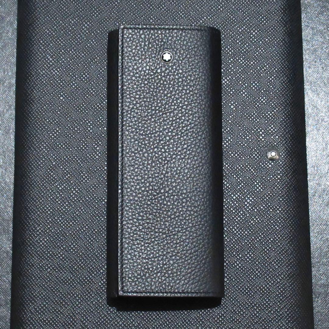 モンブラン ペンケース ペンポーチ ソフトグレイン 2本用 126265