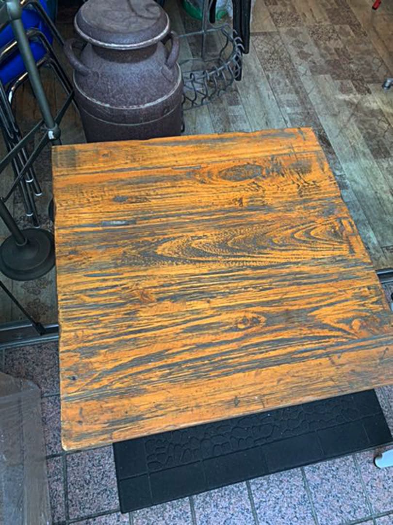 ヴィンテージ　アイアン脚テーブル