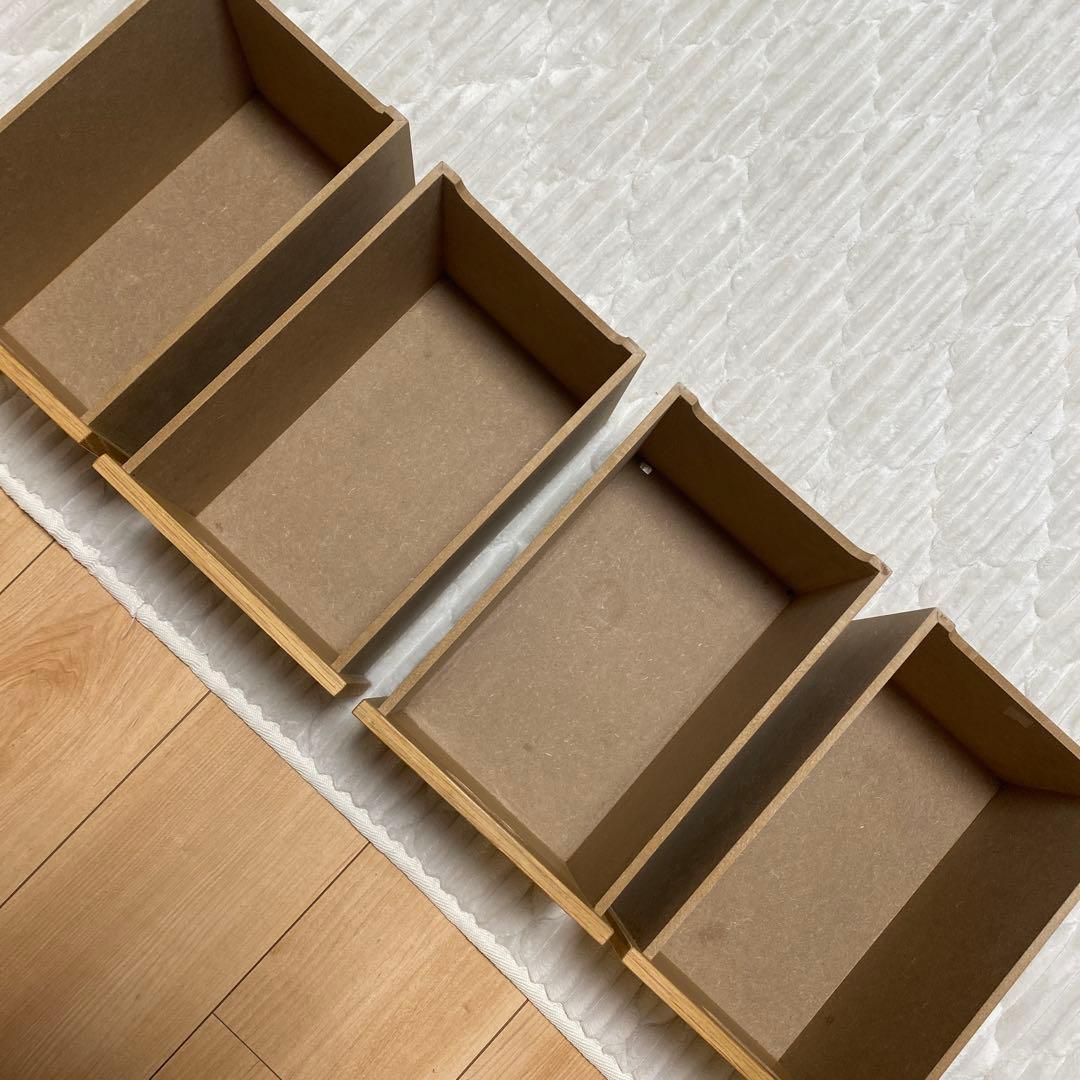 無印良品 スタッキングシェルフ オーク材 2段×2列