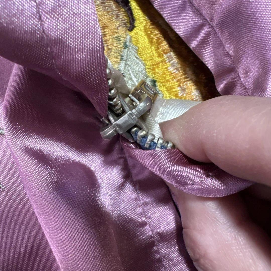 【美品⭕️】テーラー東洋　スカジャン　スーベニア　ローリングタイガー　ピンク